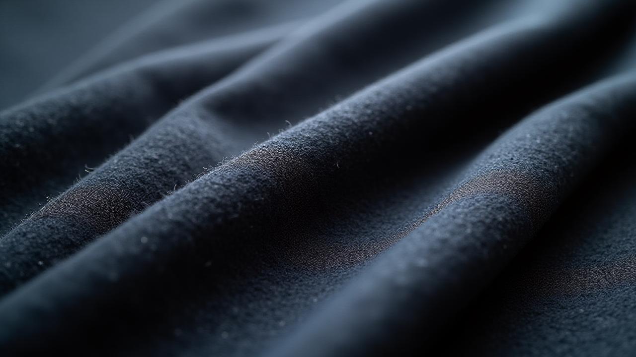 イタリア製ウールのクローズアップ、繊細な織り目